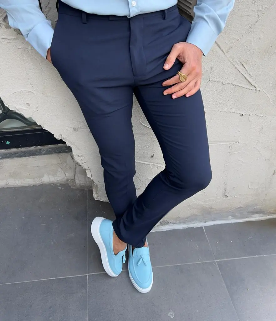 Classic Slim Fit Refined Tailored Trousers