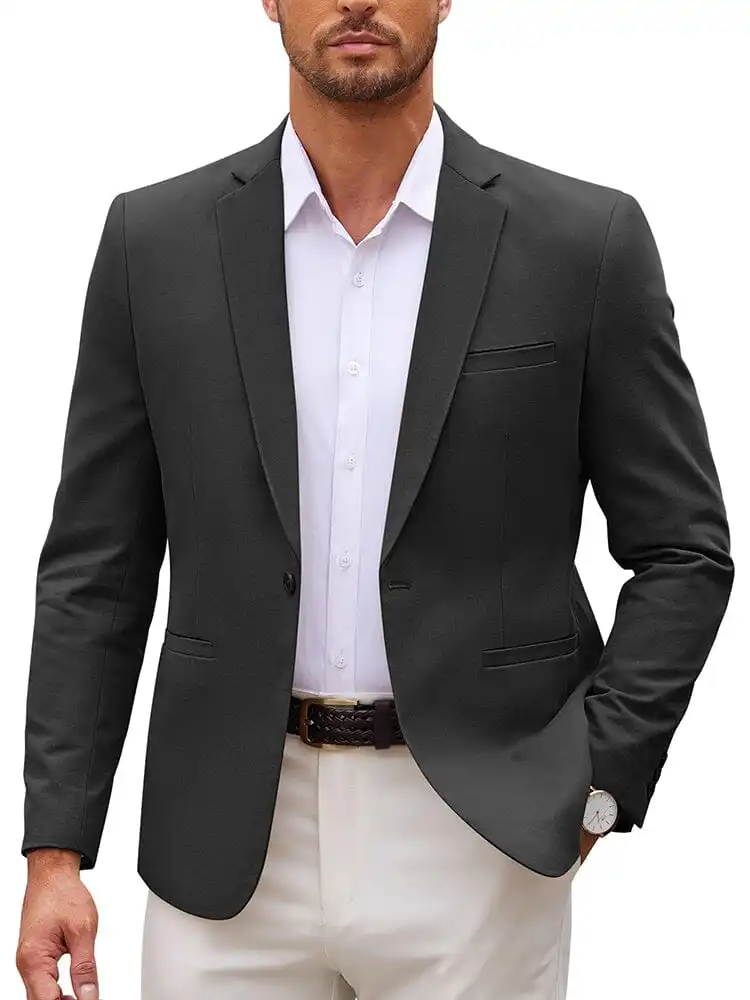 Travel Casual One Button Suit Jacket Coat