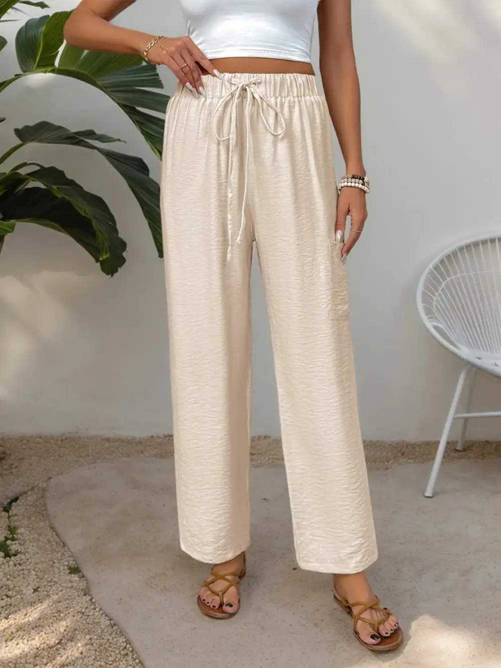 Wide Leg Soft Trousers