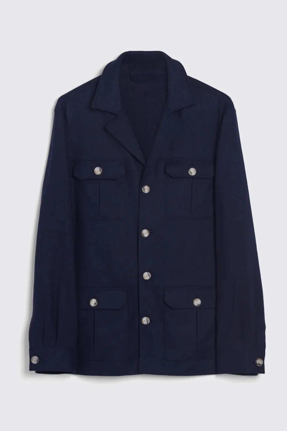 Linen Pleated Jacket with Neutral Textured Colors
