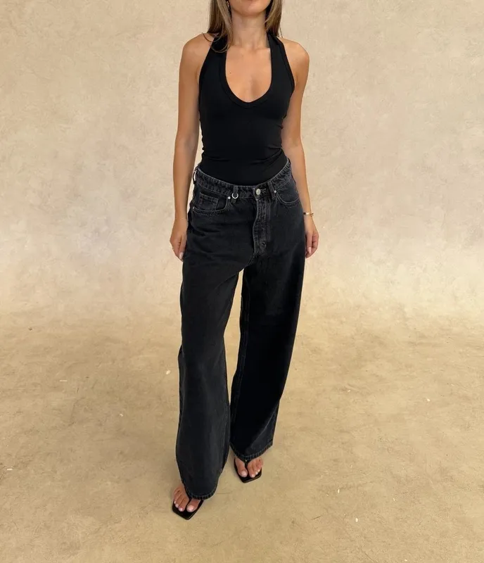 Black Halter Tank