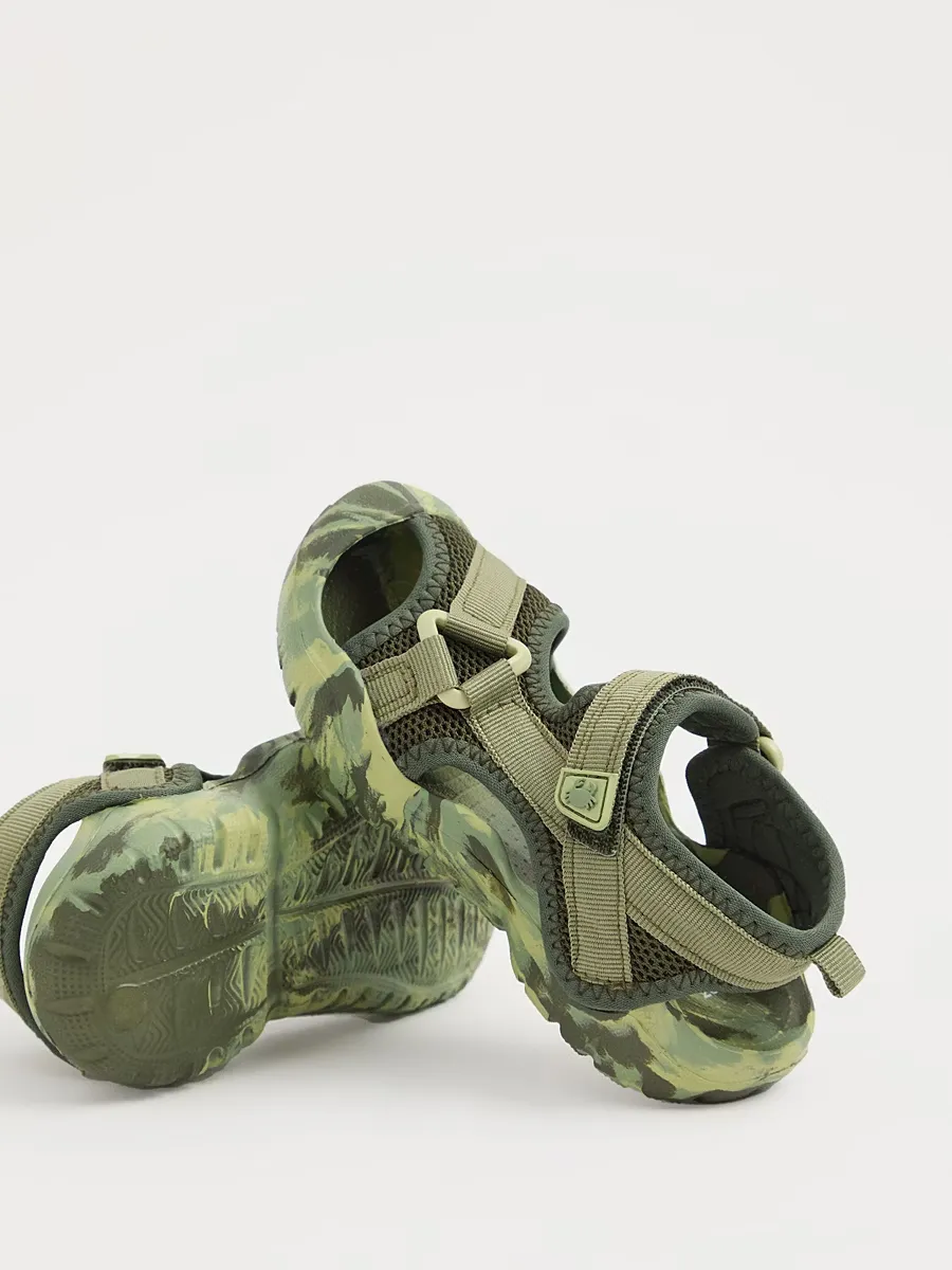 Camouflage Closed Toe Sandals