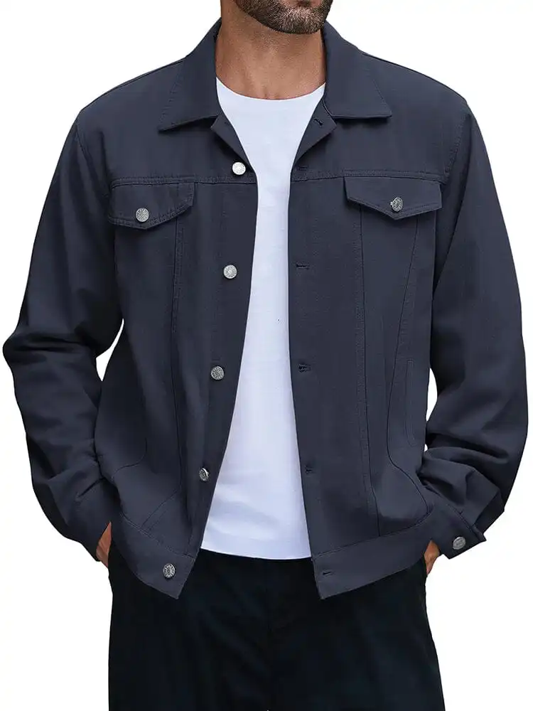 Leisure Cotton Denim Jacket