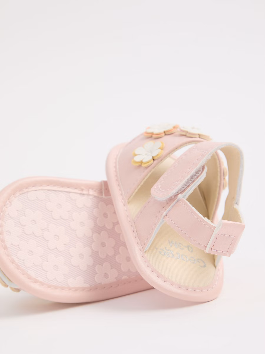 Pink Flower Sandals detail 2