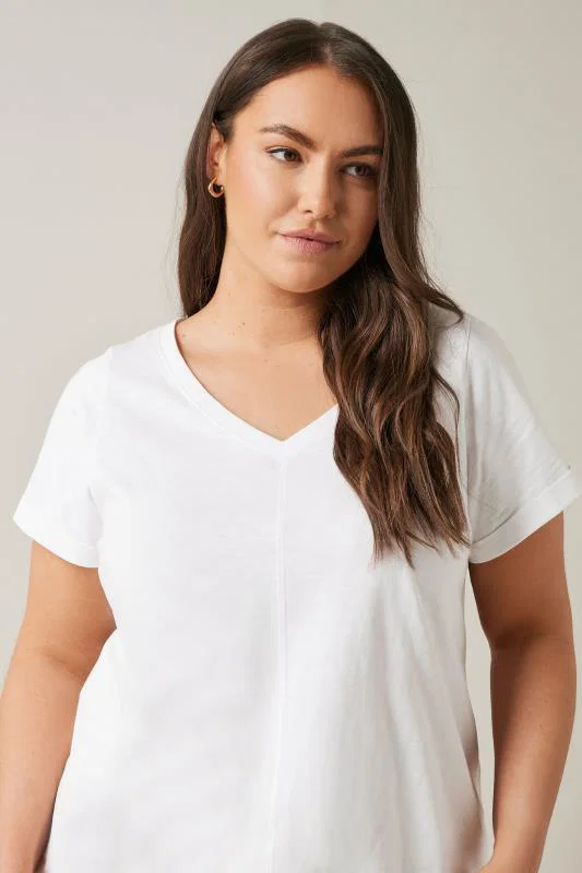 White Premium Cotton T-Shirt detail 3