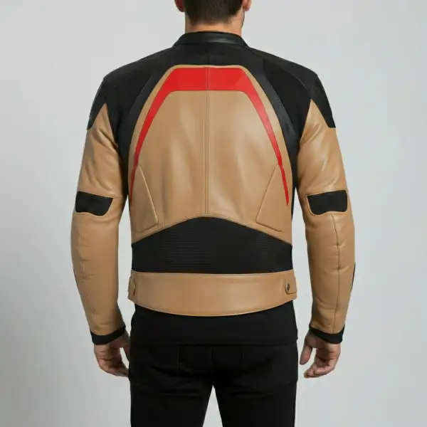 Classic Cowhide Biker Racing Motorcycle Jacket