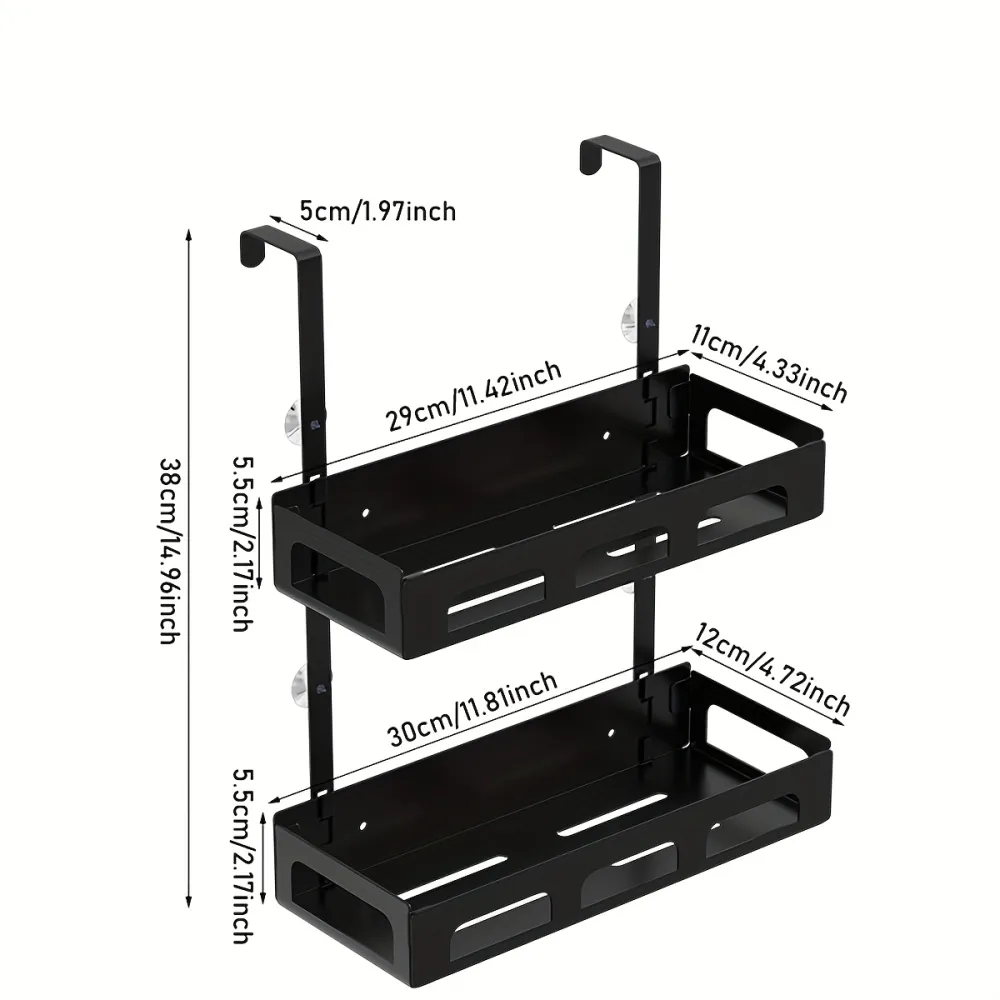 No-Drill Shower Door Shelf