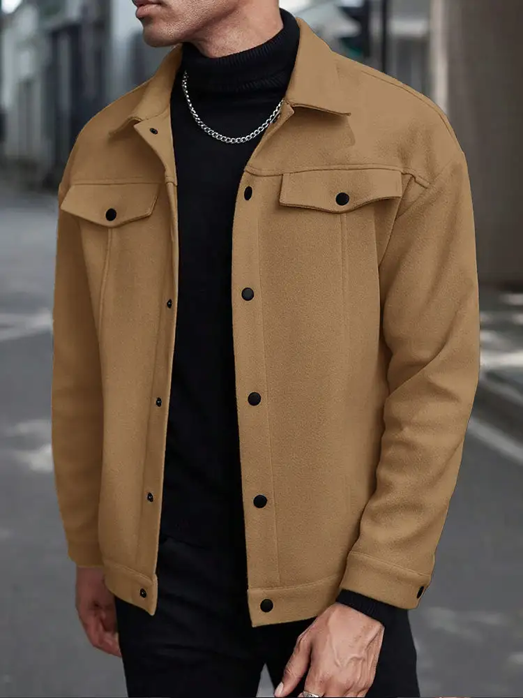 Casual Stylish Button Down Lapel Jackets
