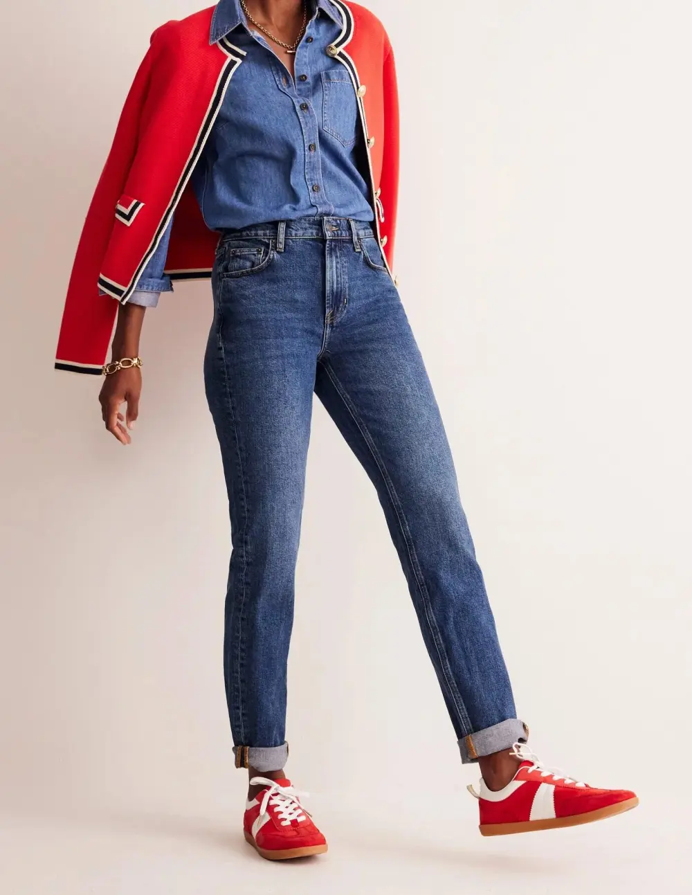Girlfriend Jeans -Mid Vintage
