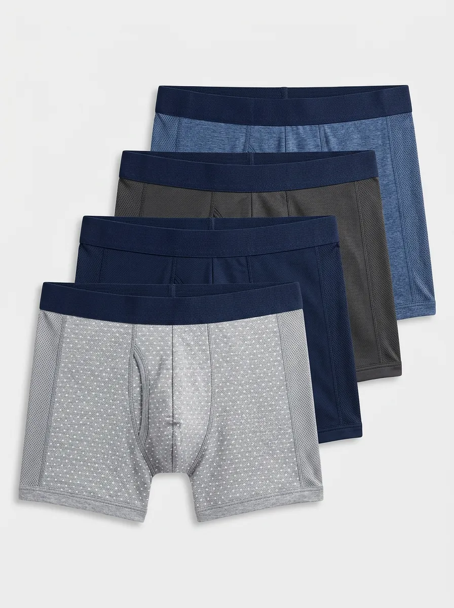 Flexible Comfort Waist Four Pack Briefs