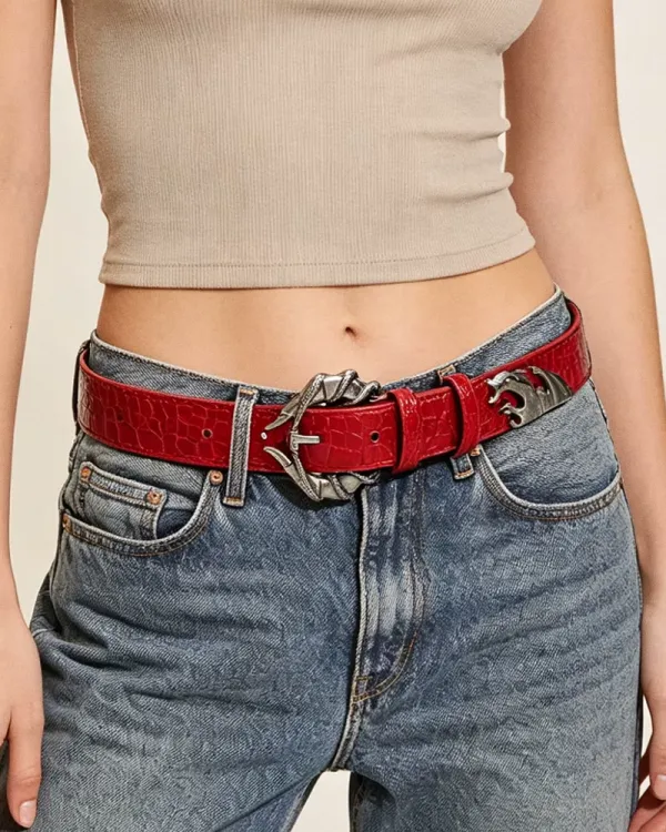 Classic Snake Buckle Women's Belt