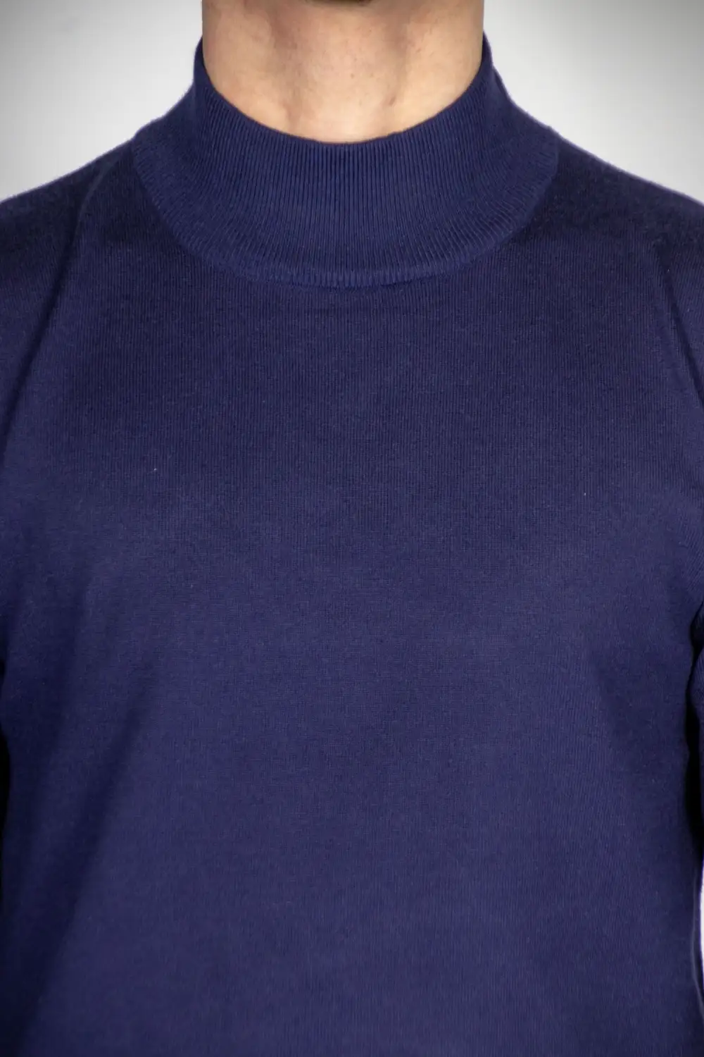 Contemporary Slim Fit Viscose Turtleneck Sweater