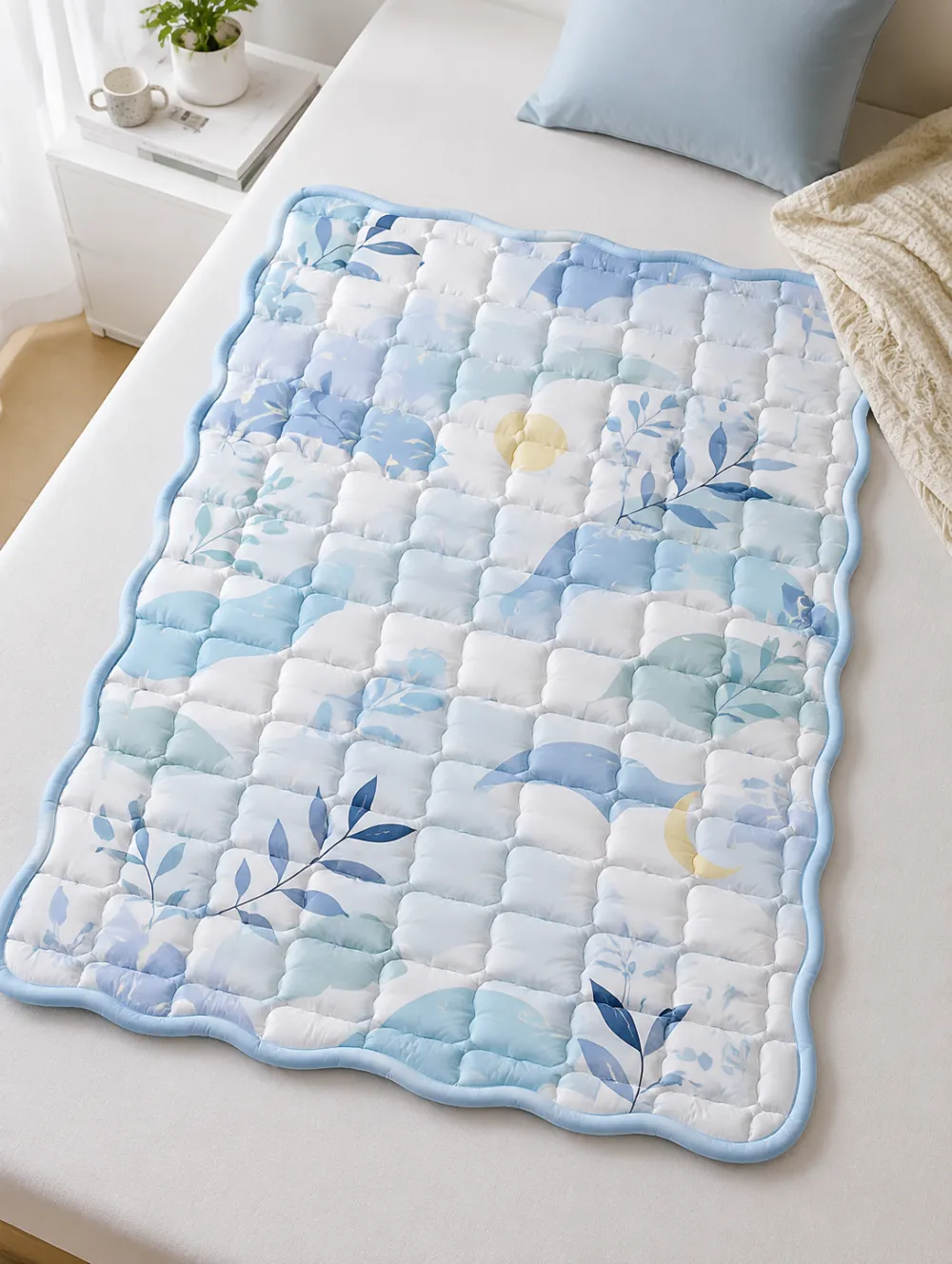 Botanical Moon Pattern Cooling Mat