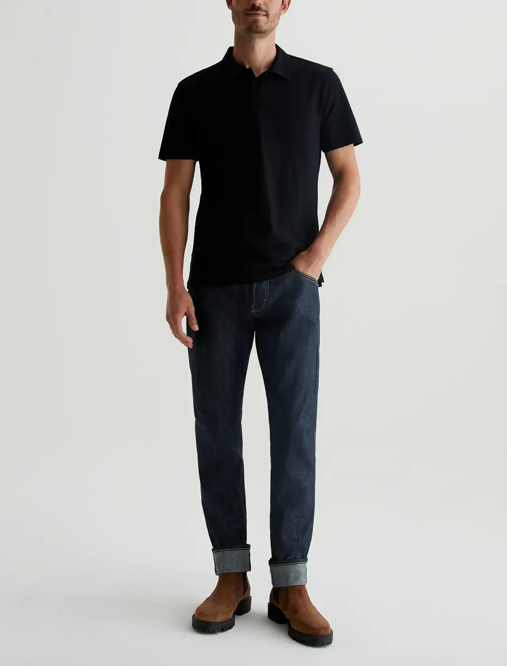 Men's Tailored Slim Cuffed Jeans