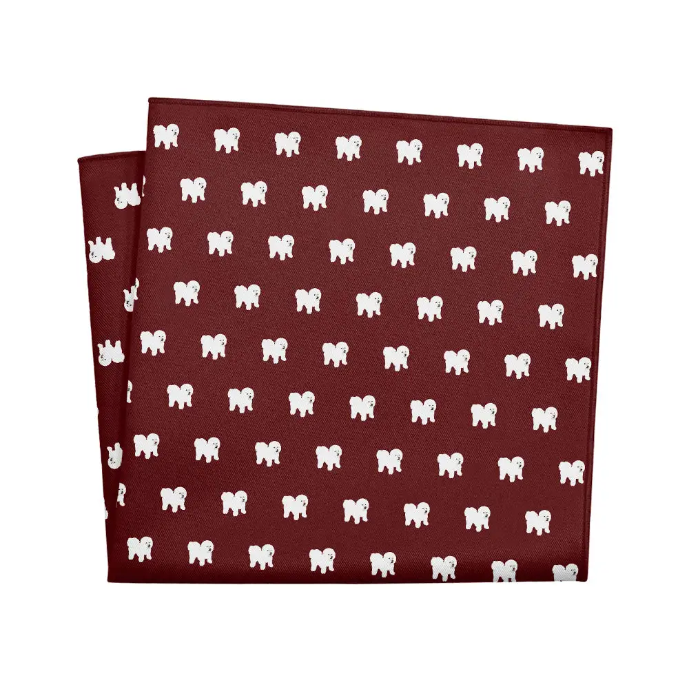 Contemporary Stylish Animal Motif Dog Motif Pocket Square