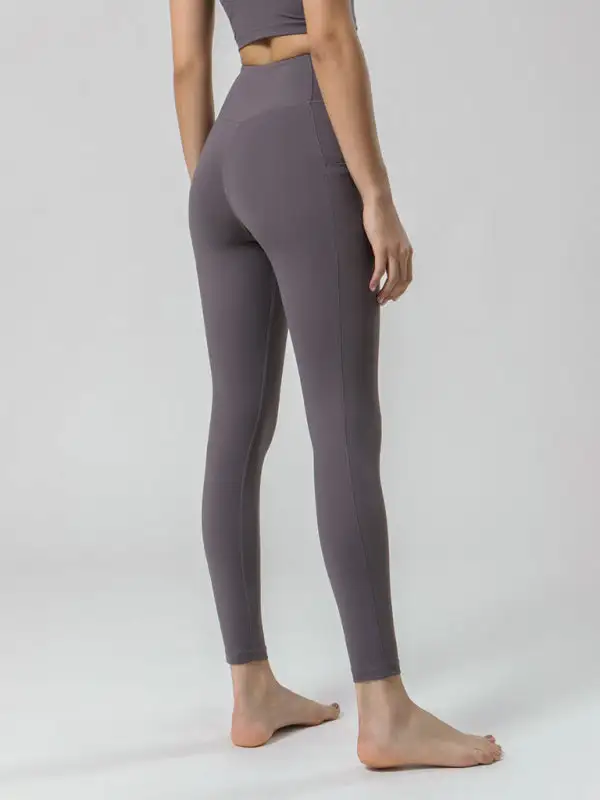 Sided Brushed Yoga Ninth High Waist Pants
