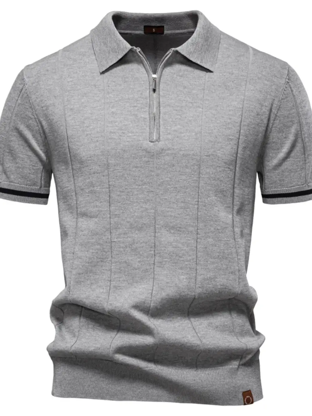 Woven Collared Polo Shirt