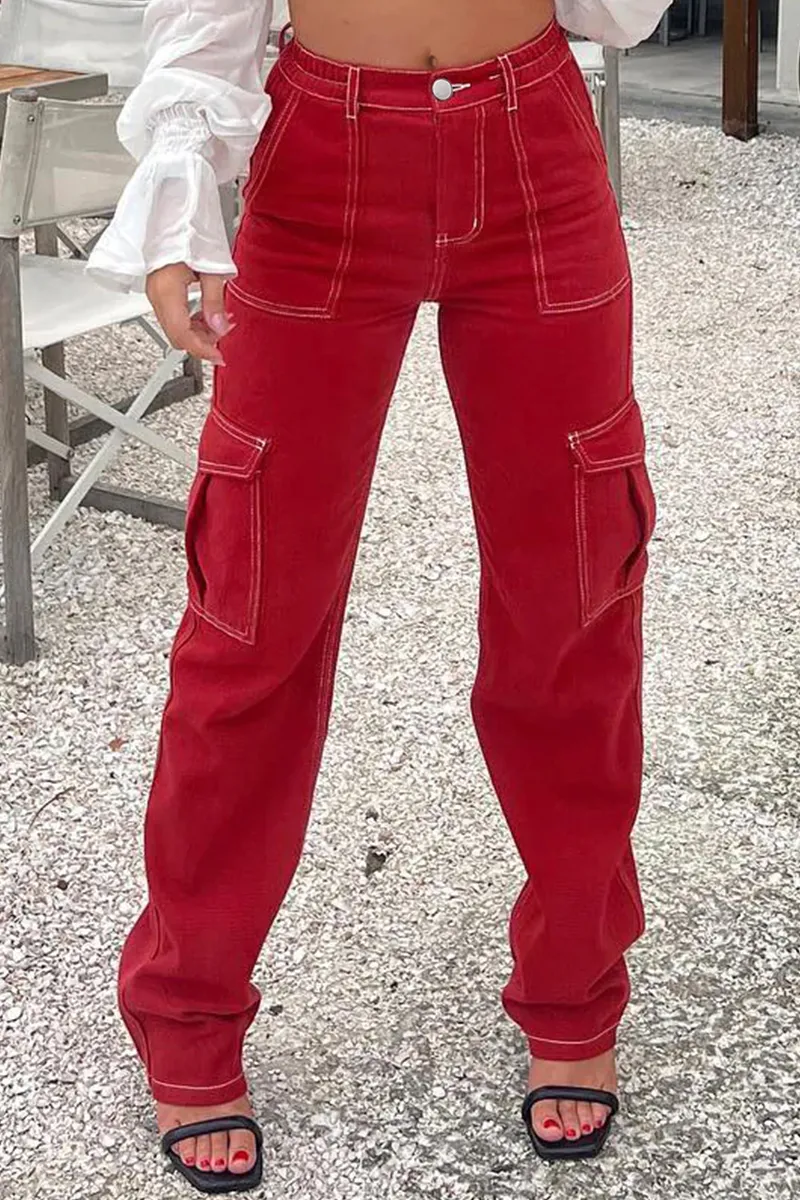 Flap Pocket Zip Fly Jeans