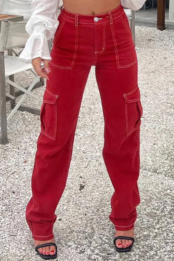 Flap Pocket Zip Fly Jeans