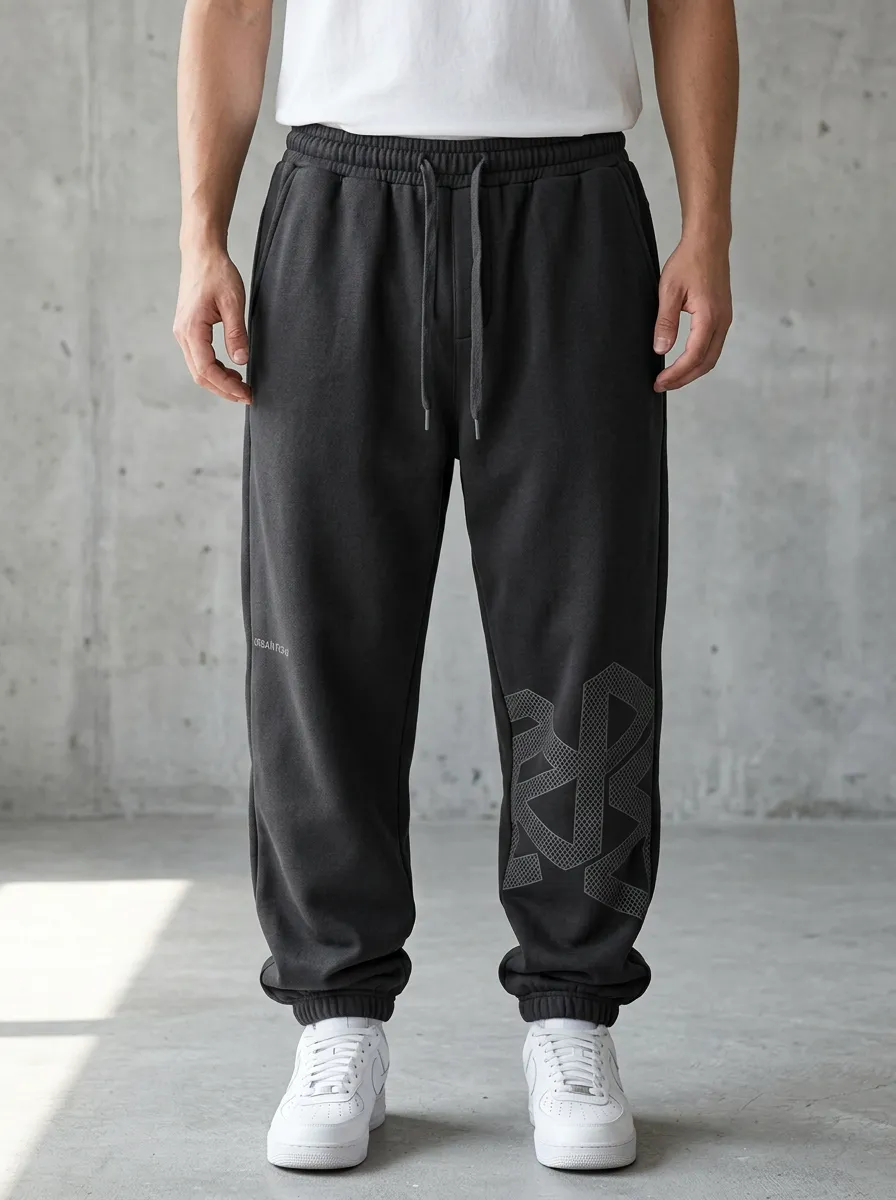 Streetwear Sweatpants Geometric Men's Sweatpants