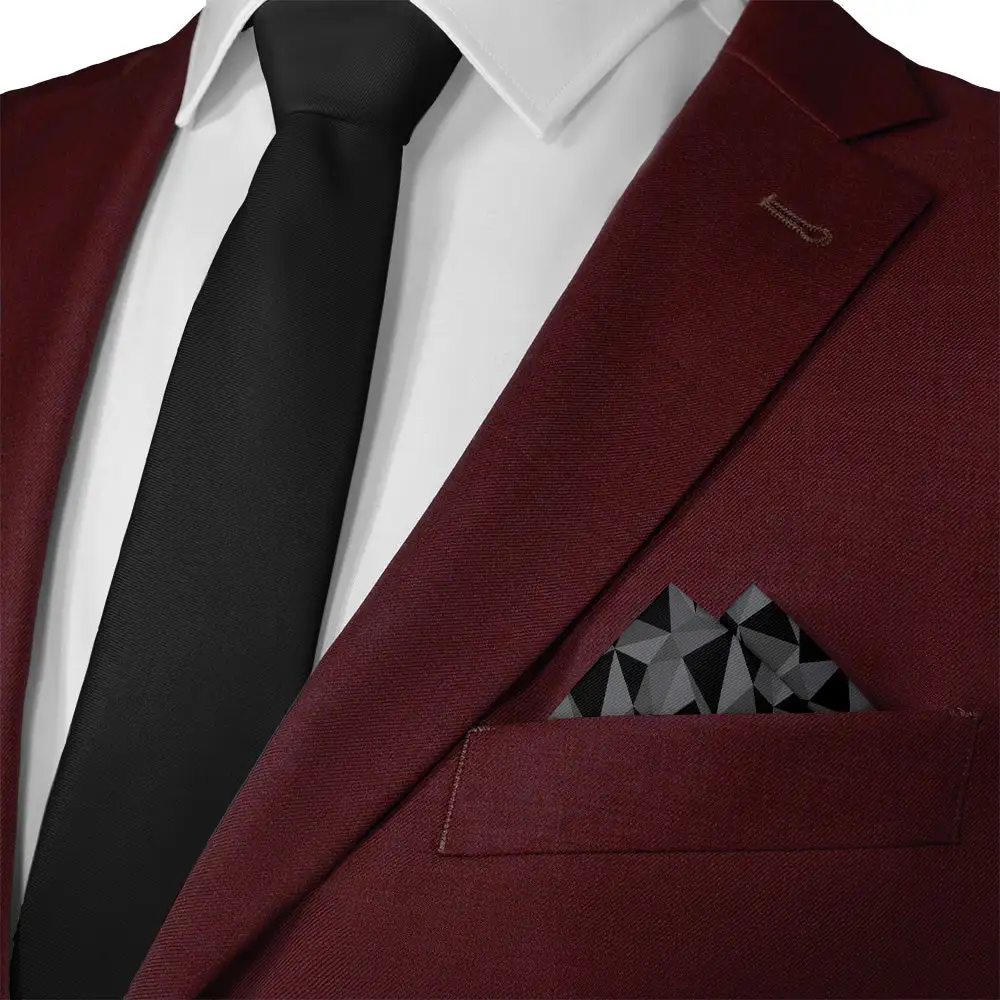 Crisp Elegant Geometric Pocket Square