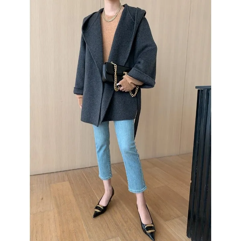Hooded Relaxed Outerwear Coat