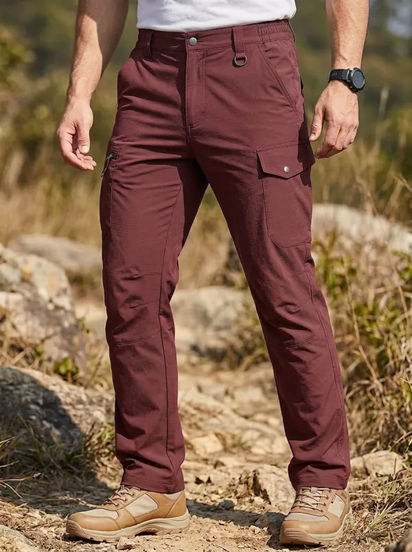 Men's Multi-Pocket Quick-Dry Active D-Ring Cargo Pants