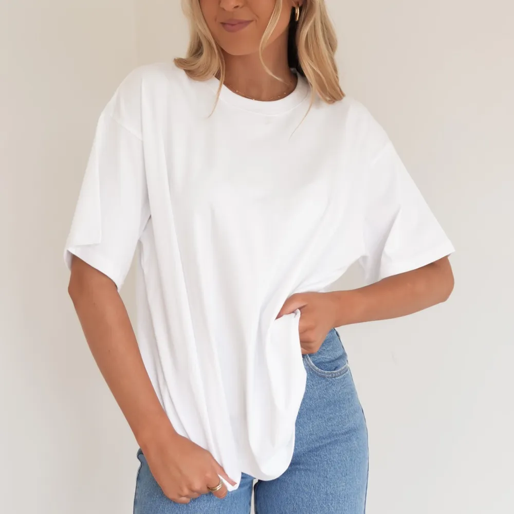 Oversized Ribbed Weekend Layer Casual Tee