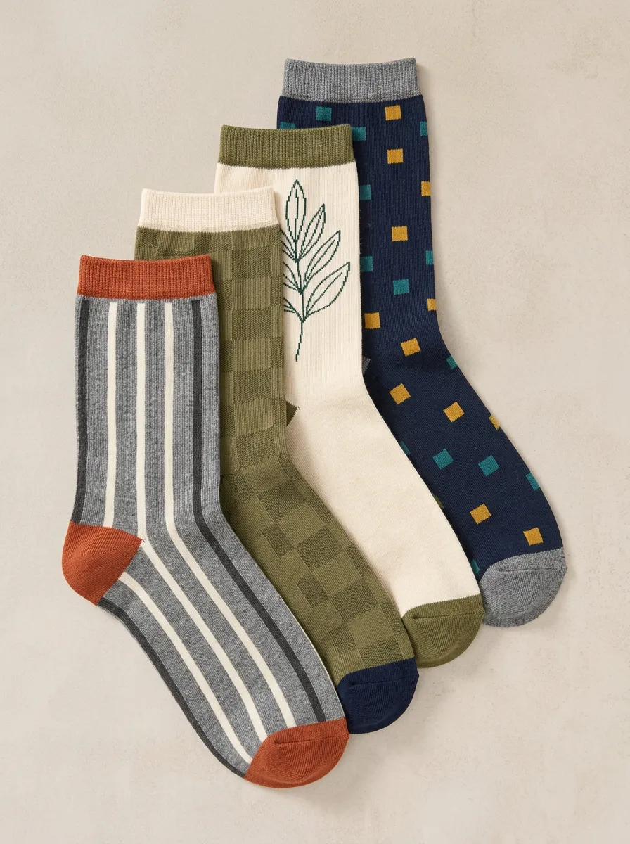Women's Four Pair Casual Socks