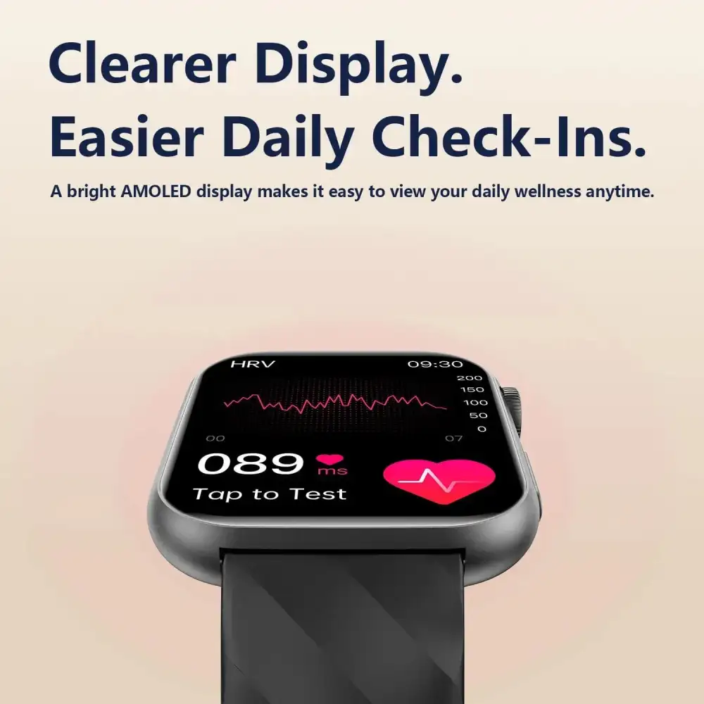FITVII GT5 Pro Max Health Smartwatch with Blood Pressure Trends & ECG