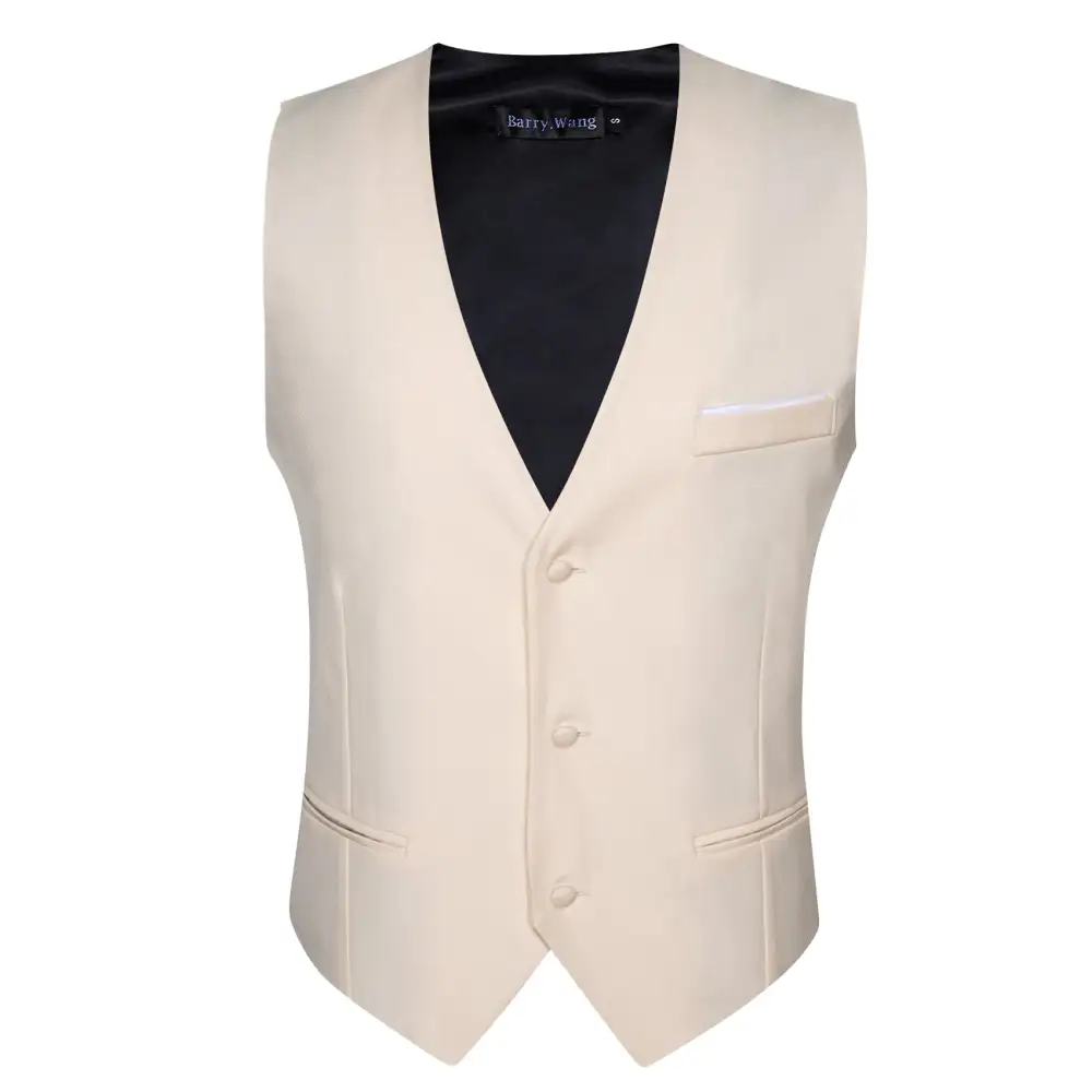 Classic Solid V Neck Business Dress Vest
