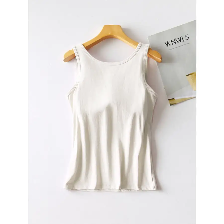 Round Neck Tank With Bra