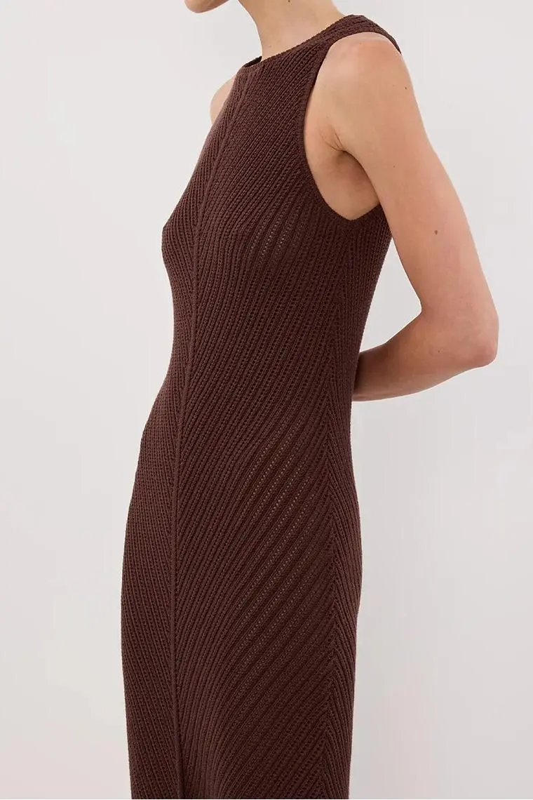 CROCHET KNIT MAXI DRESS