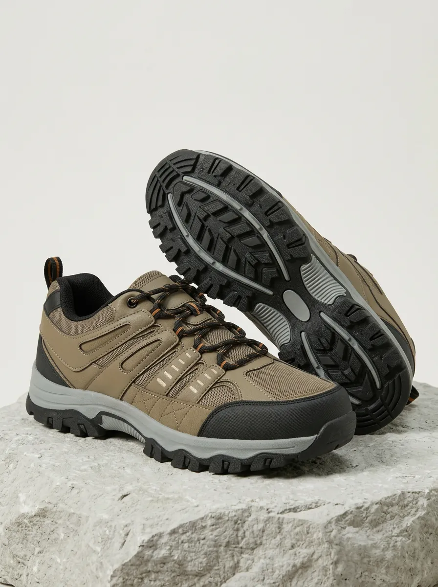 Men's Everyday Outdoor Hiking Mesh Print Shoes