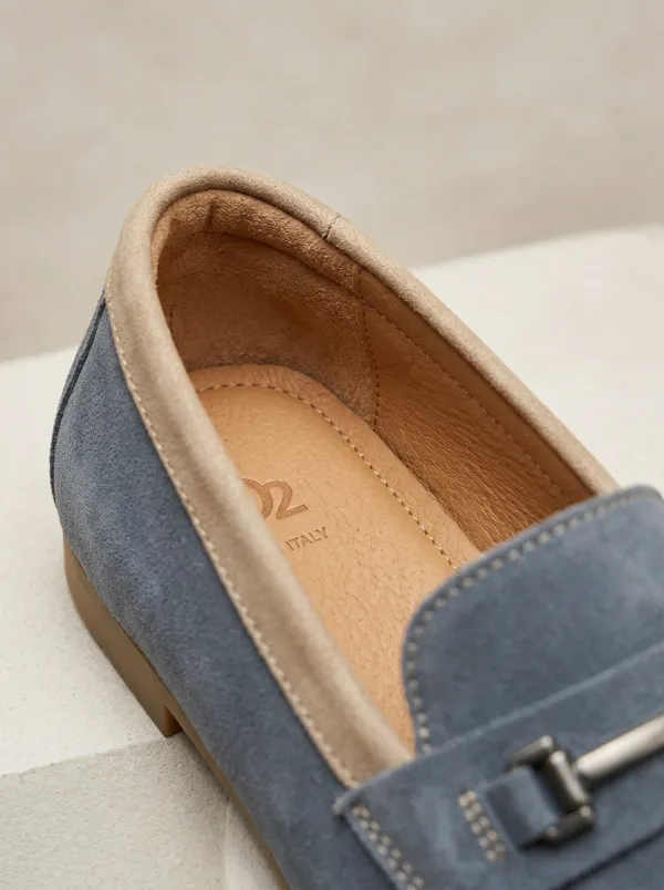 Men's Classic Metal-Buckle Loafers