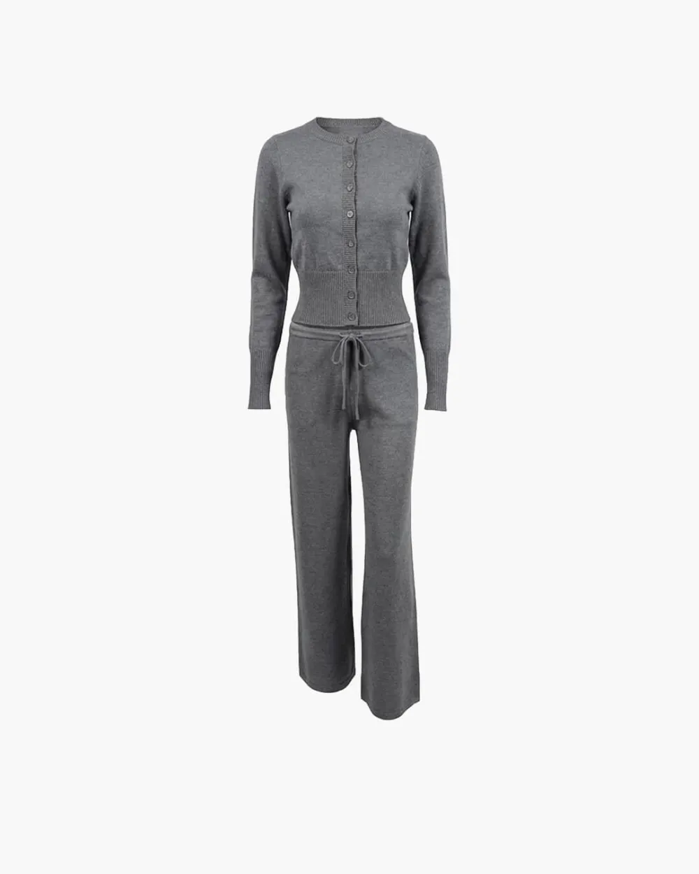 Knitted Cardigan & Trousers Set