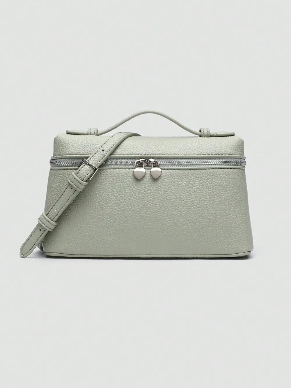 Litchi Grain PU Square Crossbody Bag