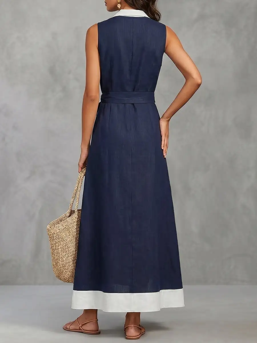Loose Buttoned Maxi Dress