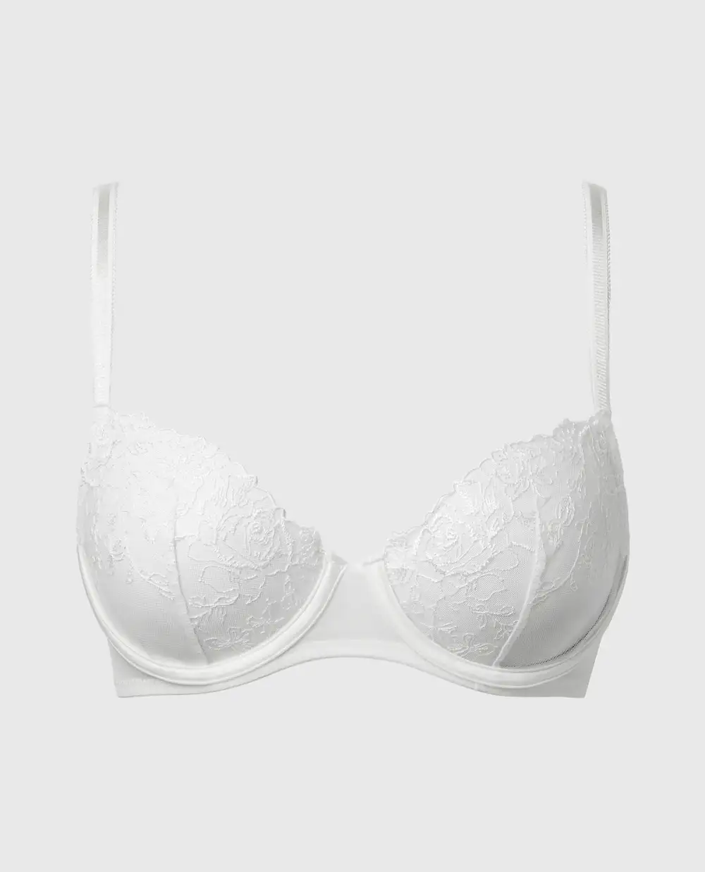Unlined Demi Bra With Breezy Embroidery