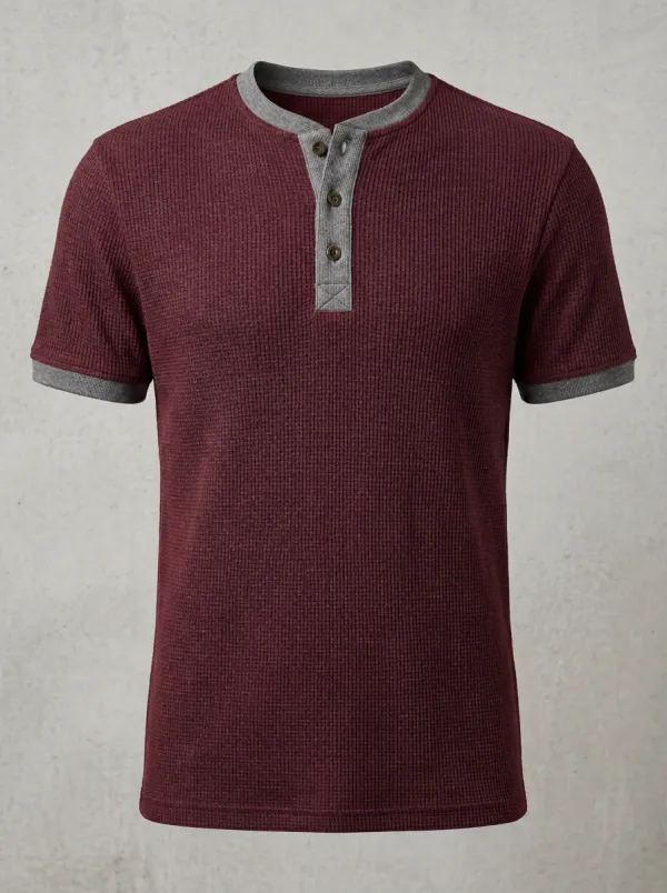 Refined Sport Men's Short-Sleeve Henley Shirt