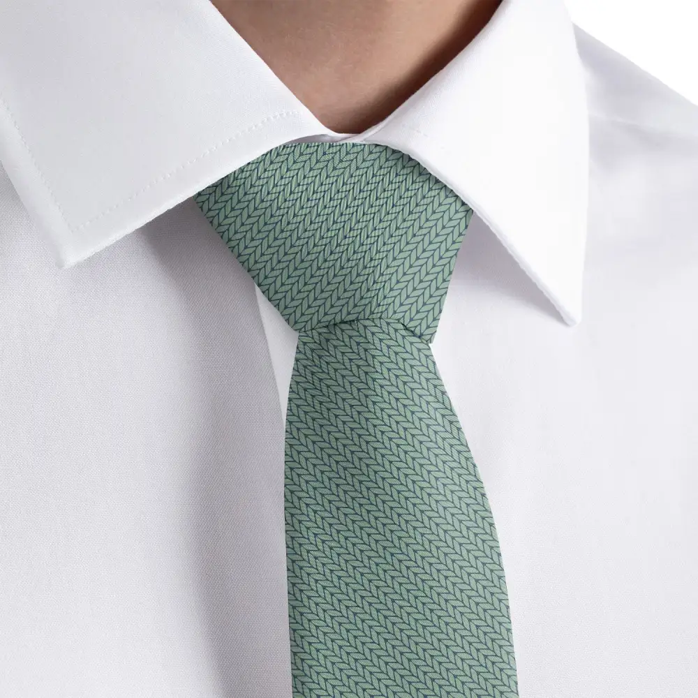 Knit Texture Pattern Necktie