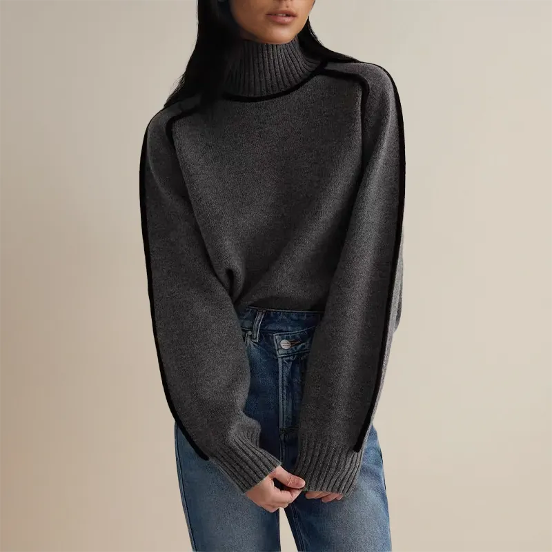  Knitted Turtleneck Sweater