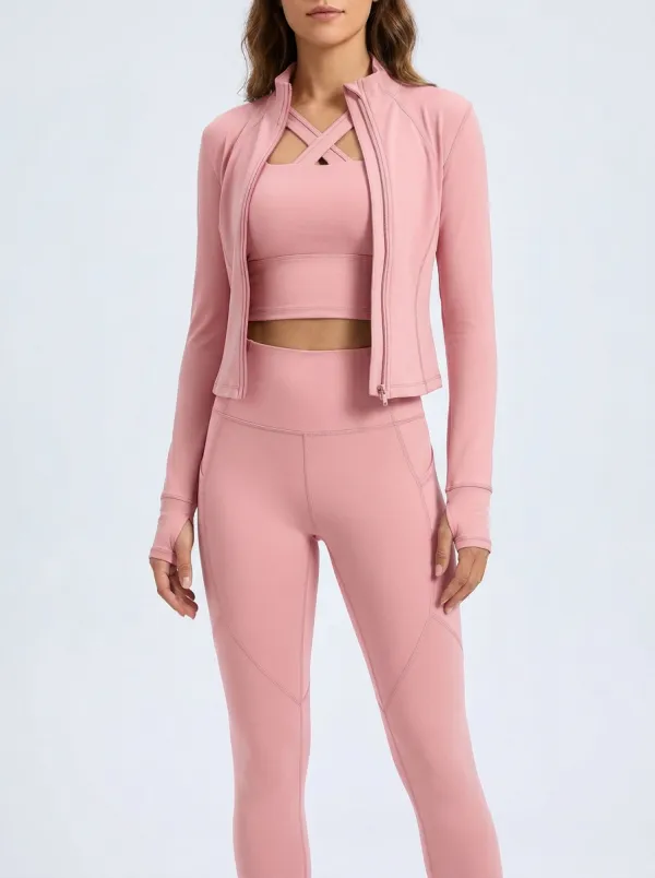 Streetwear Shape Women's Three Piece Activewear Set