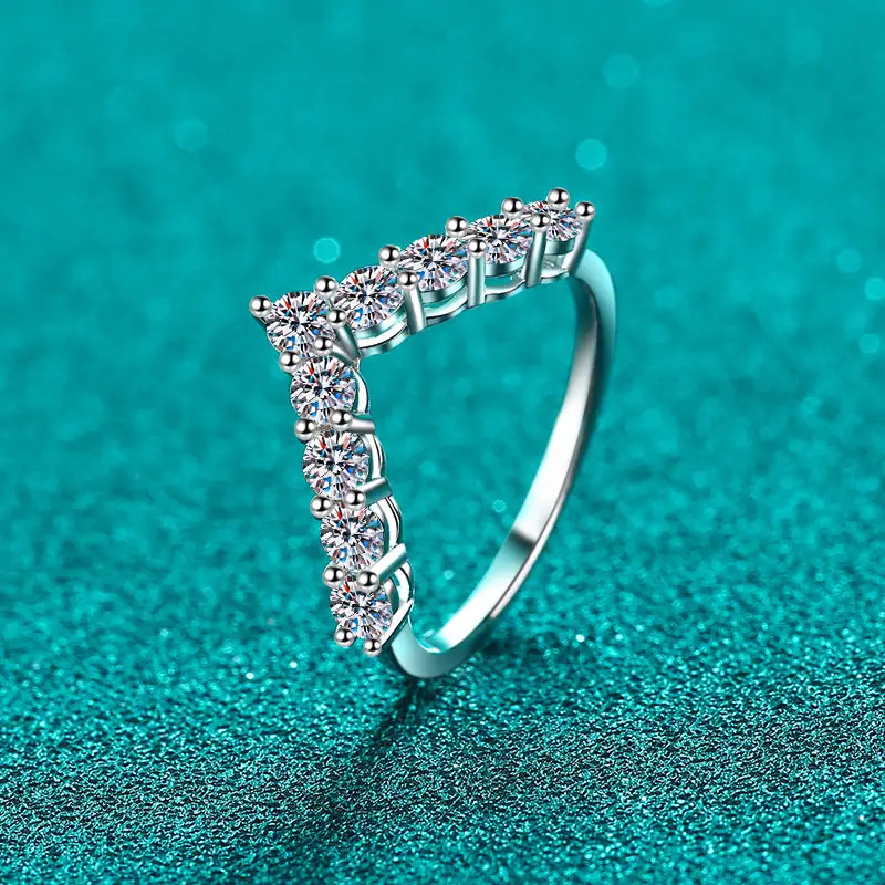Comfort Fit Moissanite Ring
