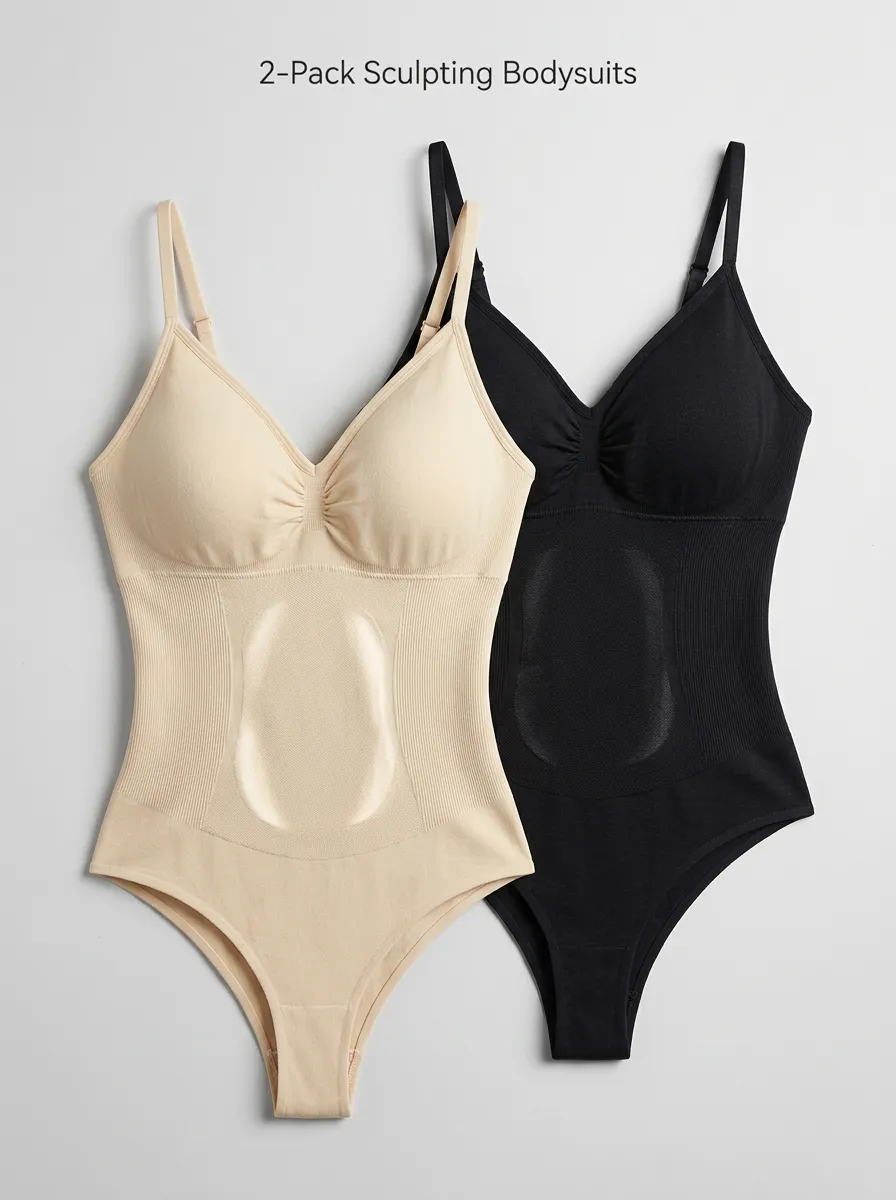 Sculpting Seamless Two-Pack Shapewear Bodysuits