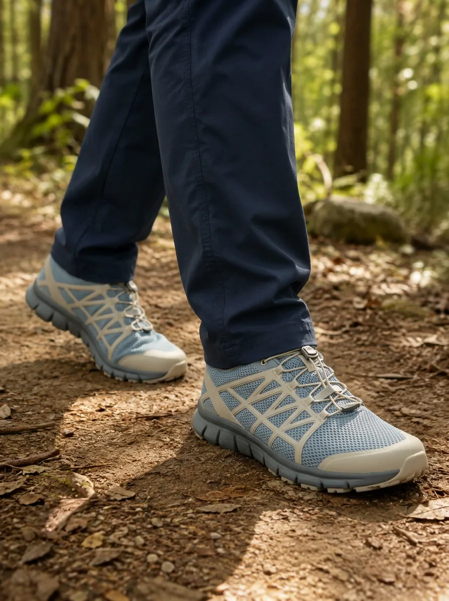 Men's Trail Pathfinder Hiking Mesh Pattern Printed Shoes