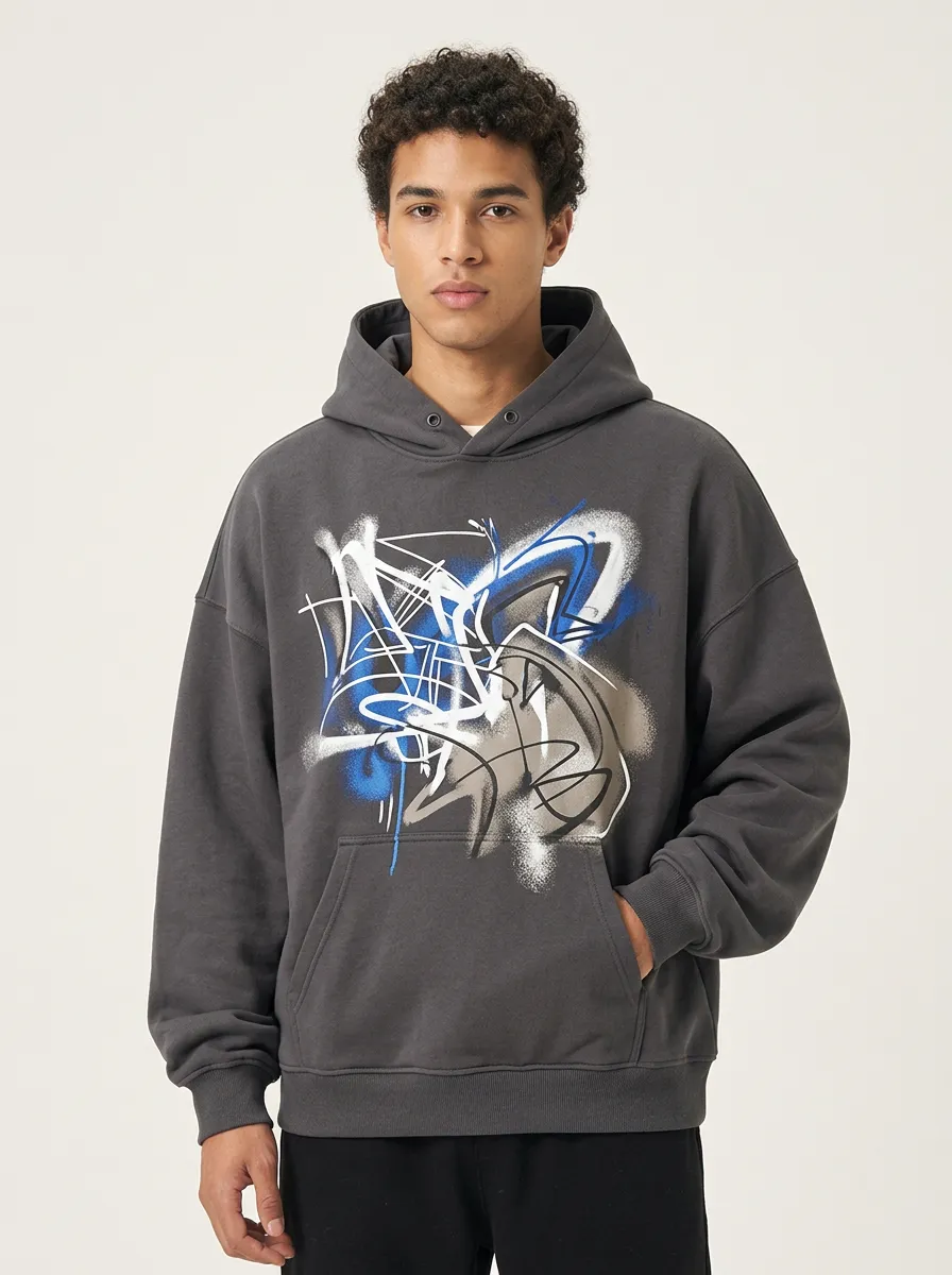 Unisex Urban Abstract Street Art Hoodie