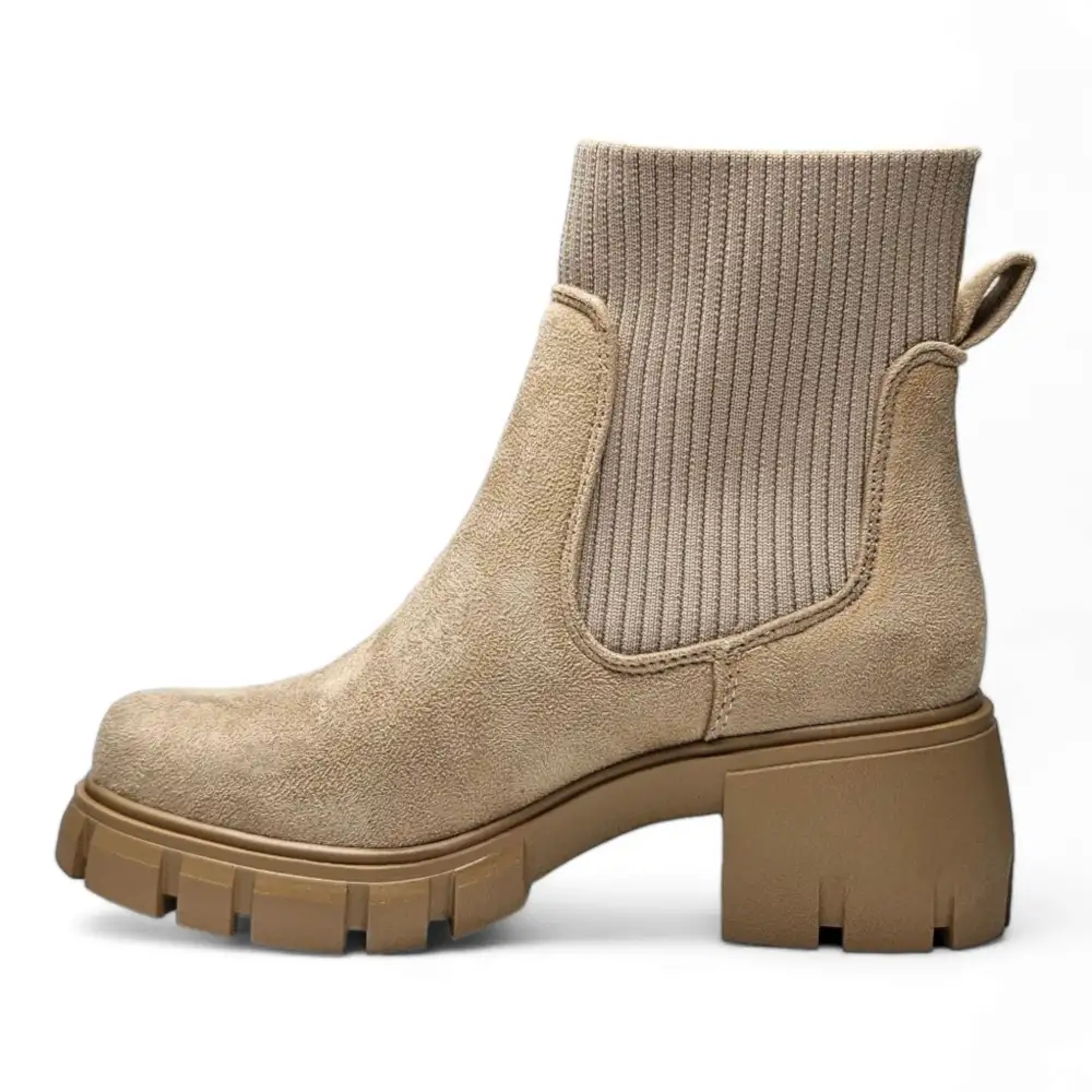 Zordy Elastic Shaft Lug Bootie