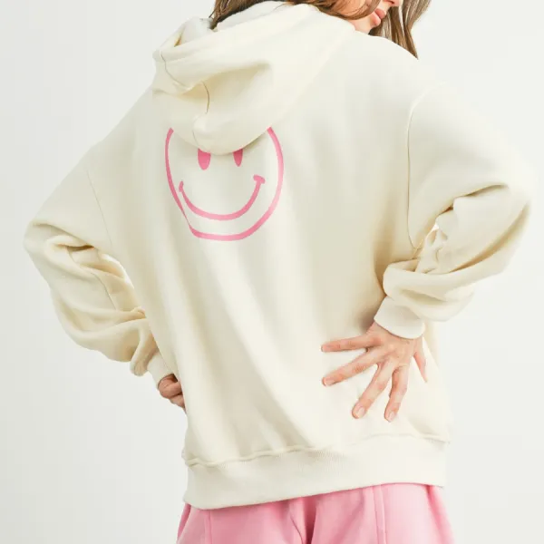 Smile Graphic Hoodie