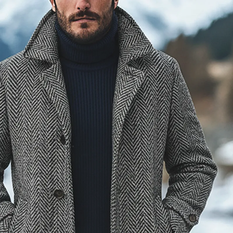 Cargo Pocket Lapel Coat